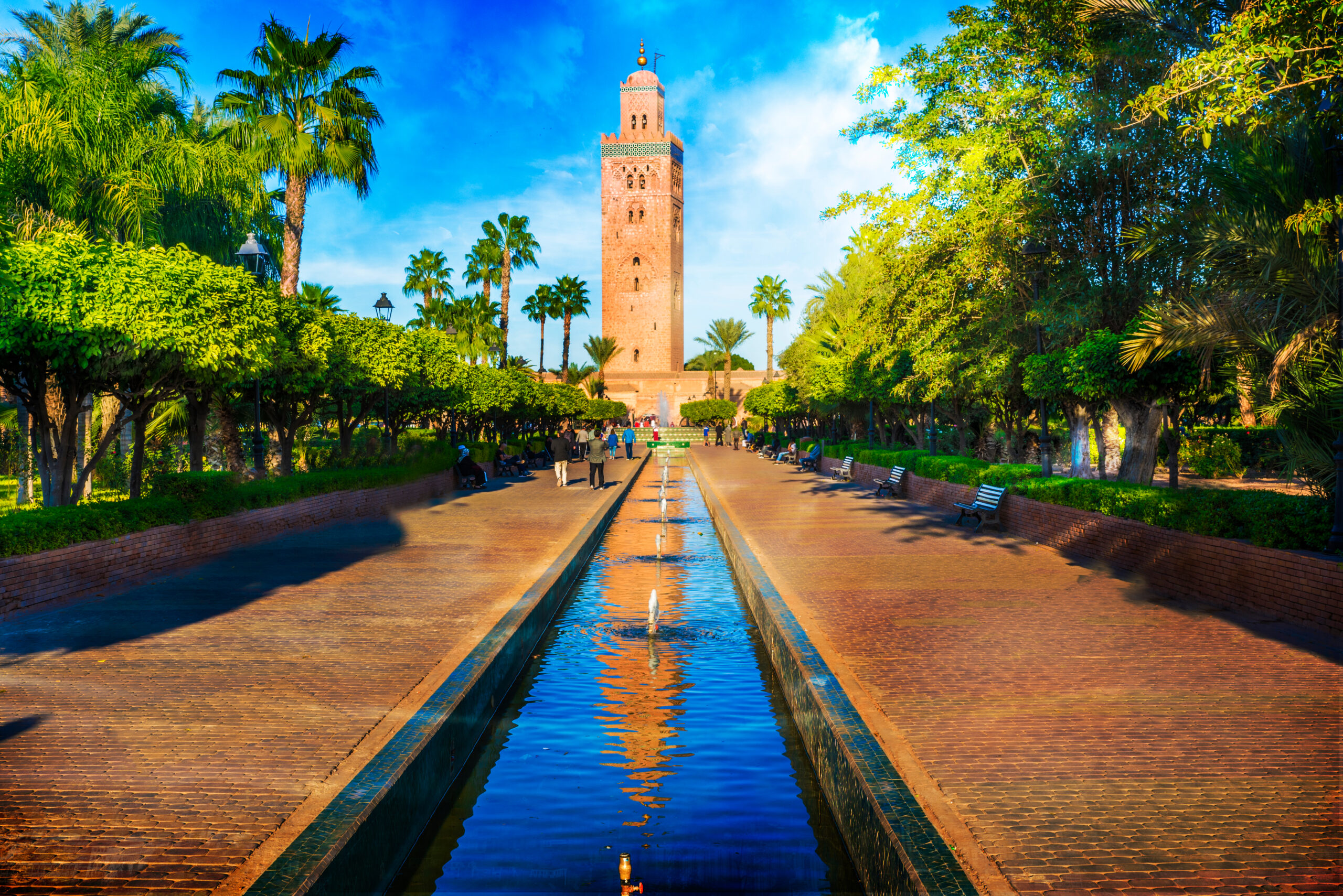 Koutoubia,Mosque,Minaret,At,Medina,Quarter,Of,Marrakesh,,Morocco